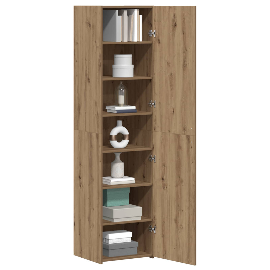 vidaXL Highboard Dąb rzemieślniczy 45 x 42,5 x 185 cm