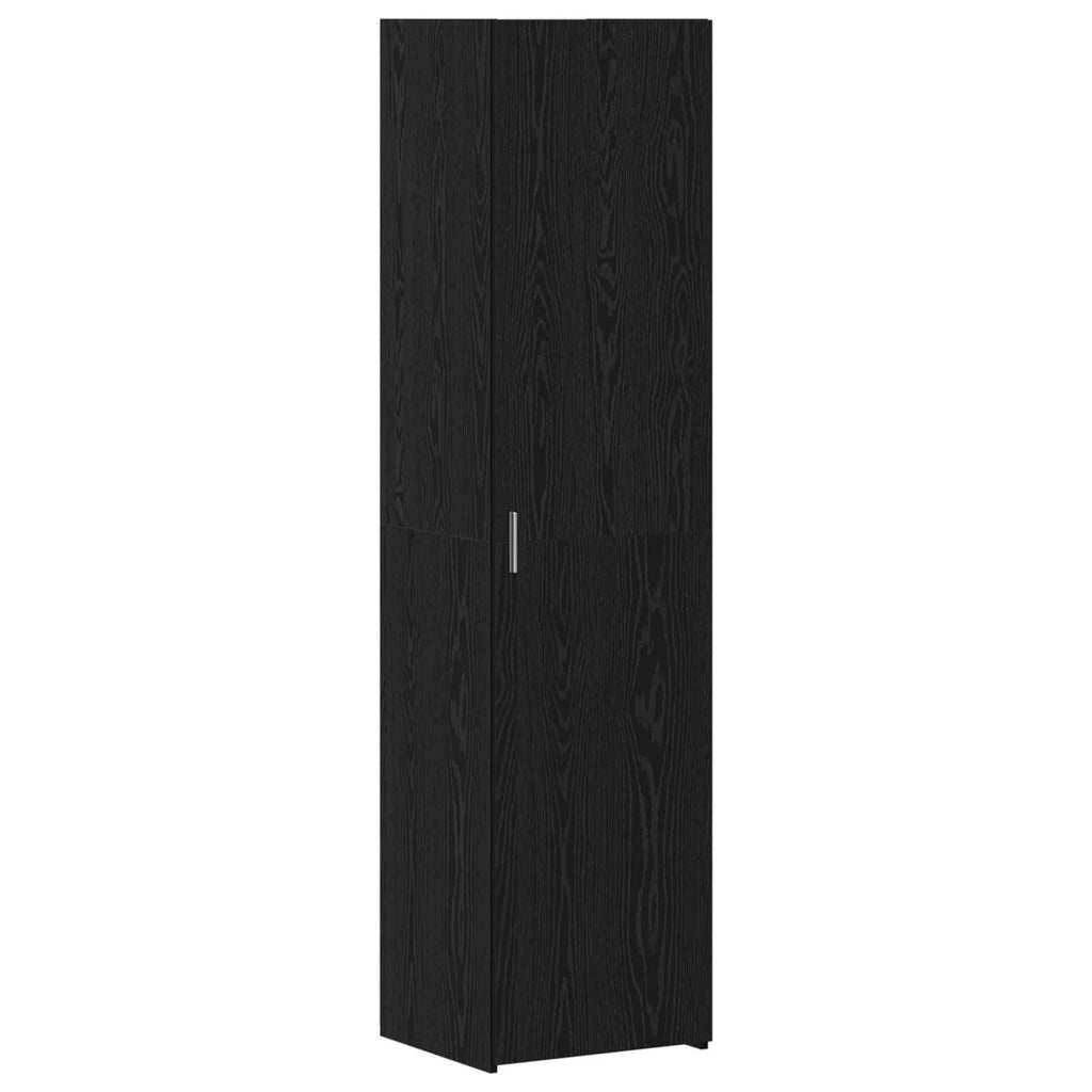 vidaXL Highboard Czarny Dąb 45 x 42,5 x 185 cm