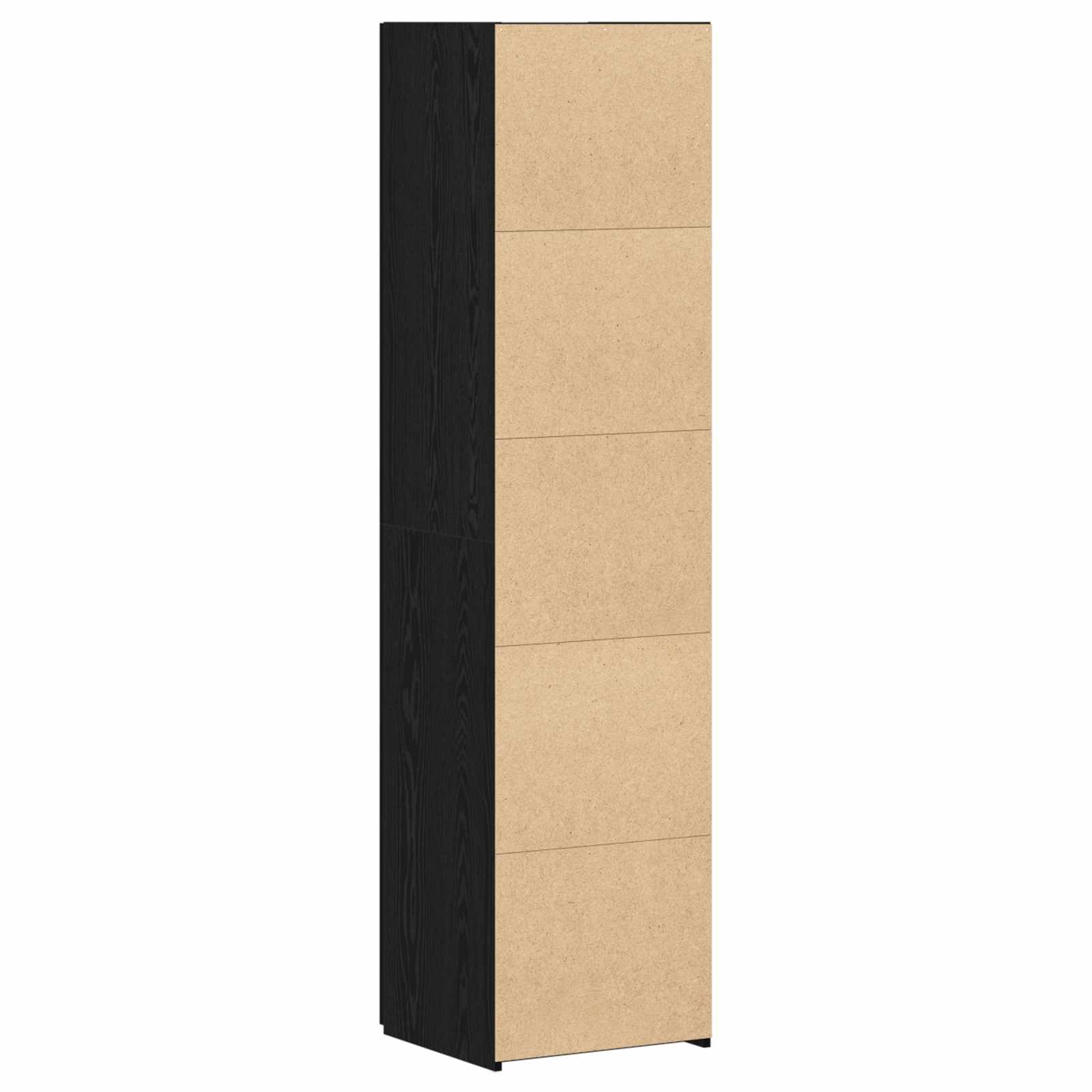 vidaXL Highboard Czarny Dąb 45 x 42,5 x 185 cm
