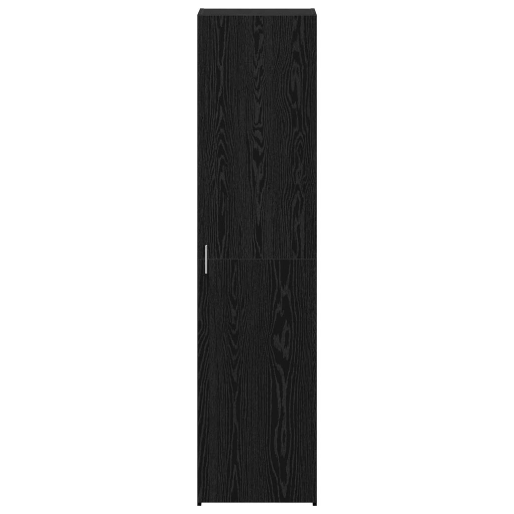 vidaXL Highboard Czarny Dąb 45 x 42,5 x 185 cm