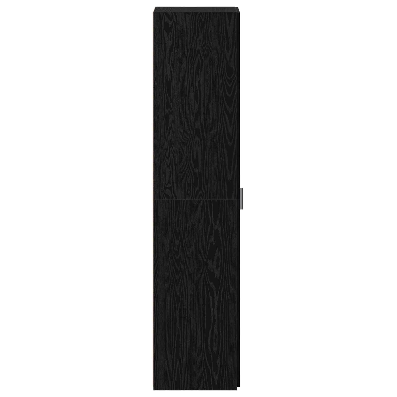 vidaXL Highboard Czarny Dąb 45 x 42,5 x 185 cm