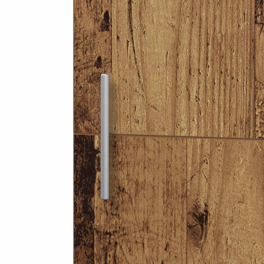 vidaXL Highboard 2 pcs Stare drewno 50 x 42,5 x 185 cm