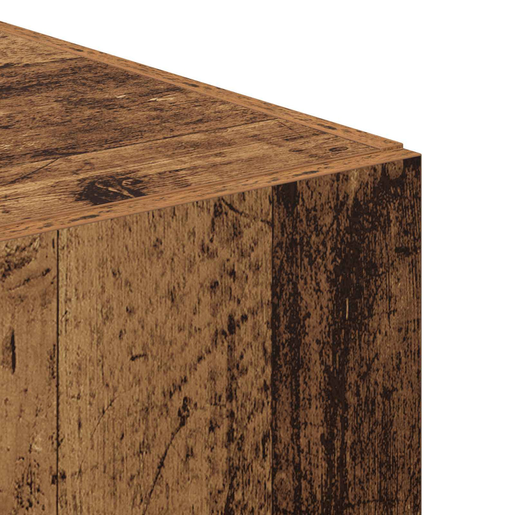vidaXL Highboard 2 pcs Stare drewno 50 x 42,5 x 185 cm