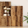 vidaXL Highboard 2 pcs Stare drewno 50 x 42,5 x 185 cm