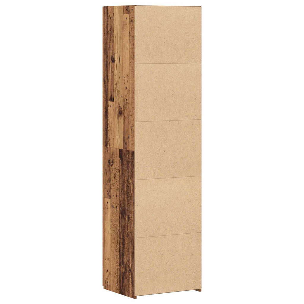 vidaXL Highboard 2 pcs Stare drewno 50 x 42,5 x 185 cm