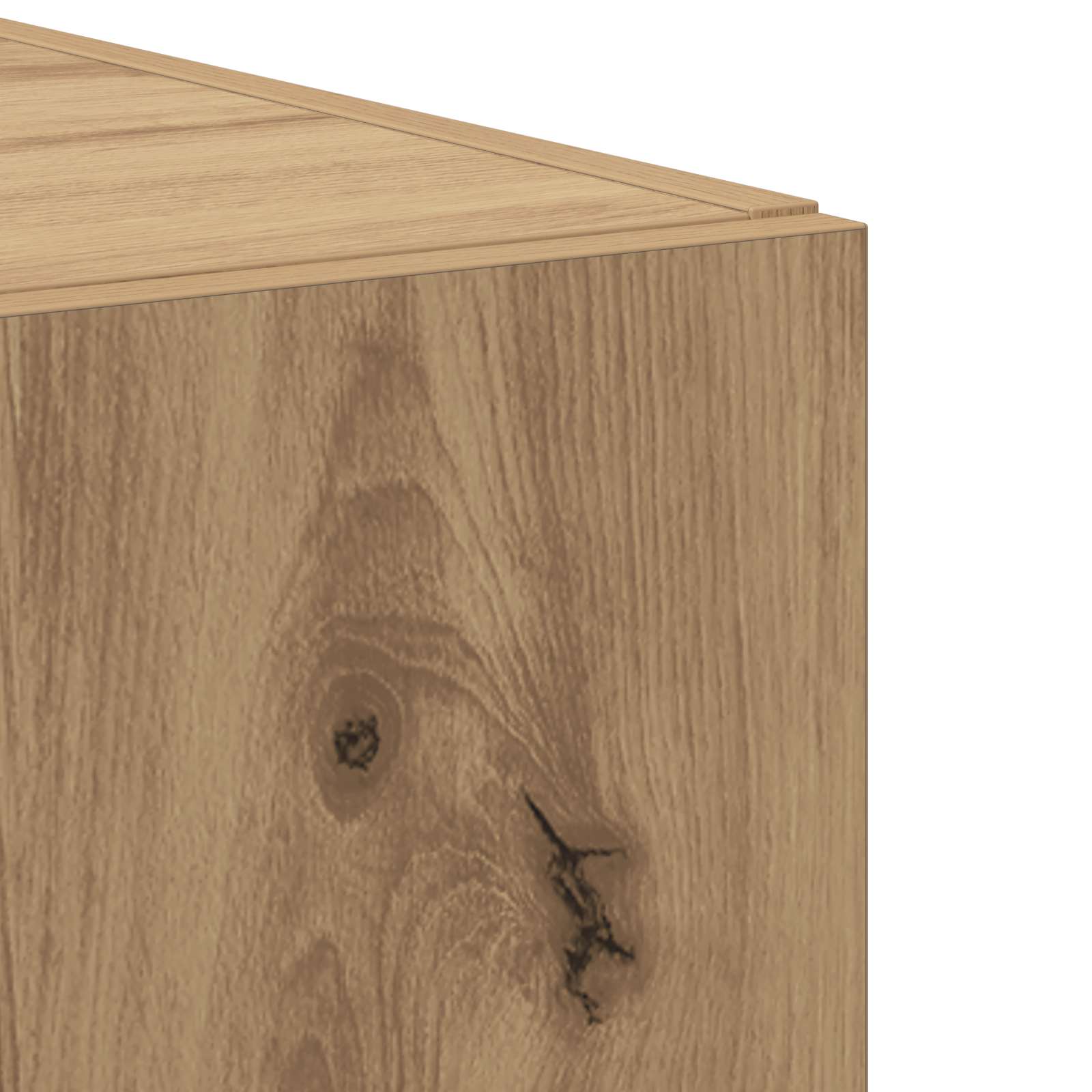 vidaXL Highboard 2 pcs Dąb rzemieślniczy 50 x 42,5 x 185 cm