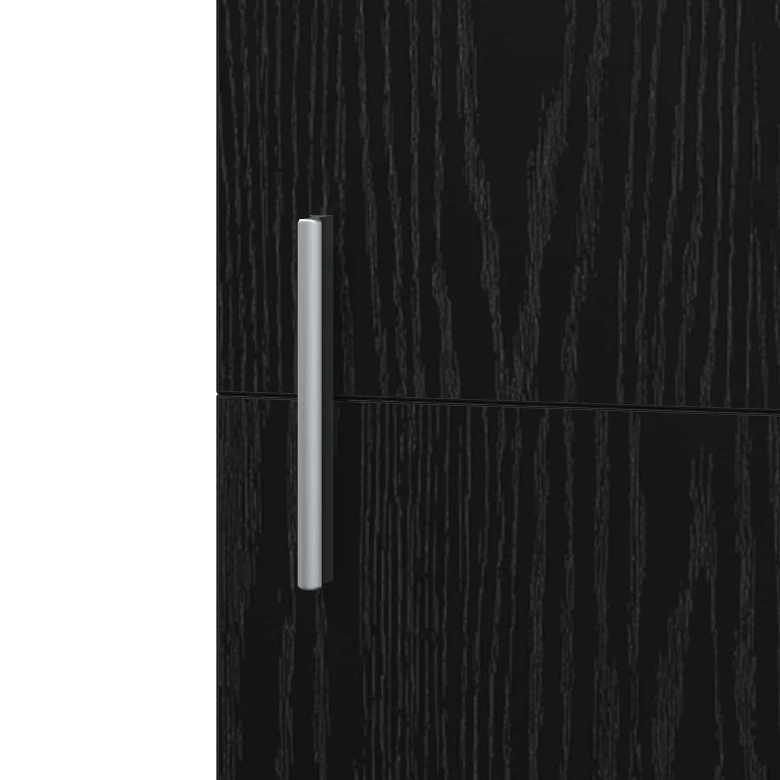 vidaXL Highboard Czarny Dąb 50 x 42,5 x 185 cm