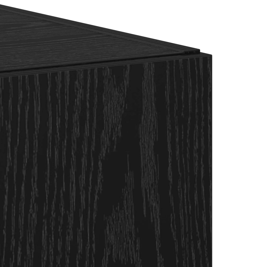 vidaXL Highboard Czarny Dąb 50 x 42,5 x 185 cm