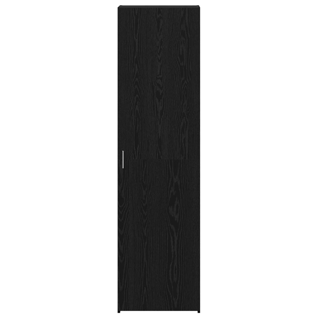 vidaXL Highboard Czarny Dąb 50 x 42,5 x 185 cm