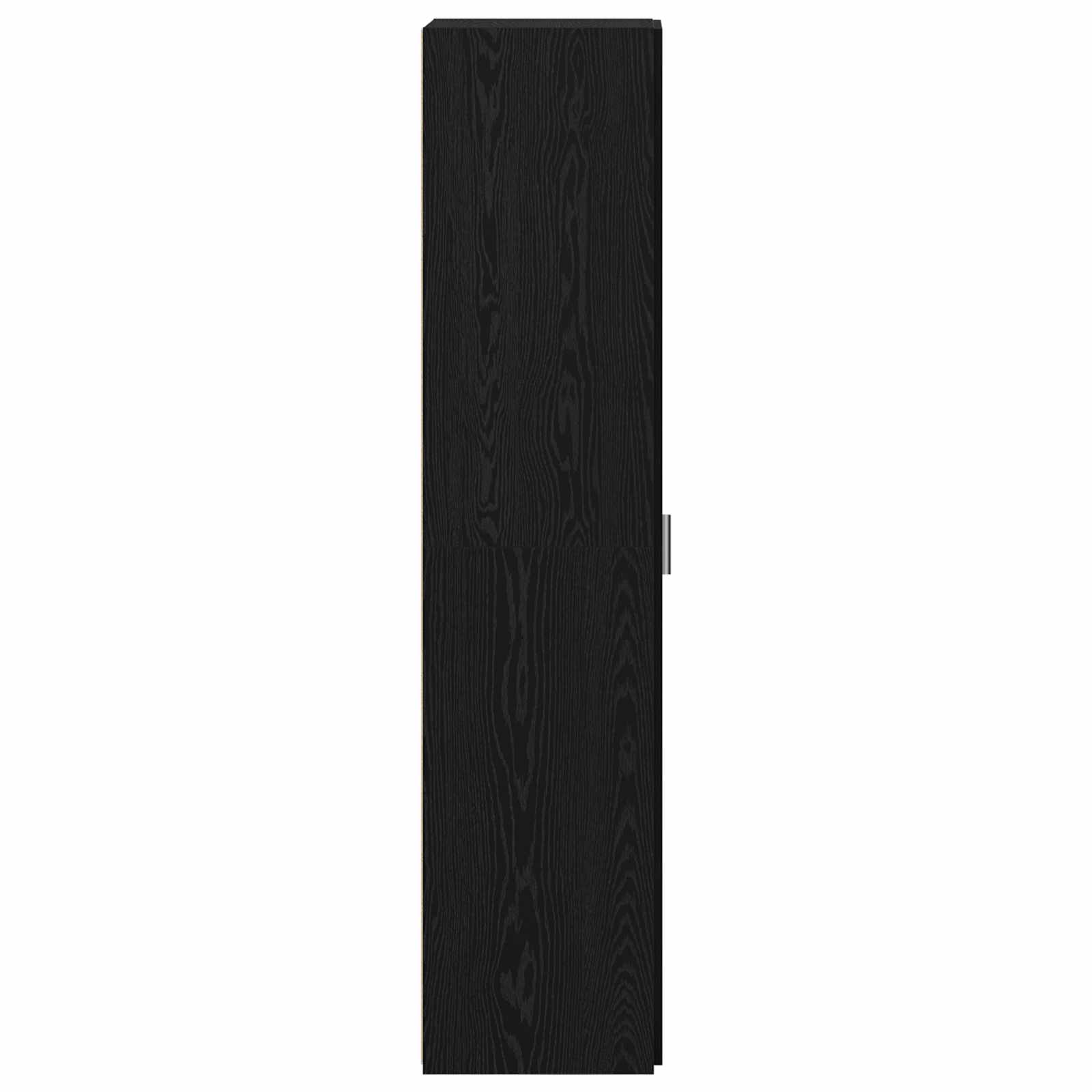 vidaXL Highboard Czarny Dąb 50 x 42,5 x 185 cm