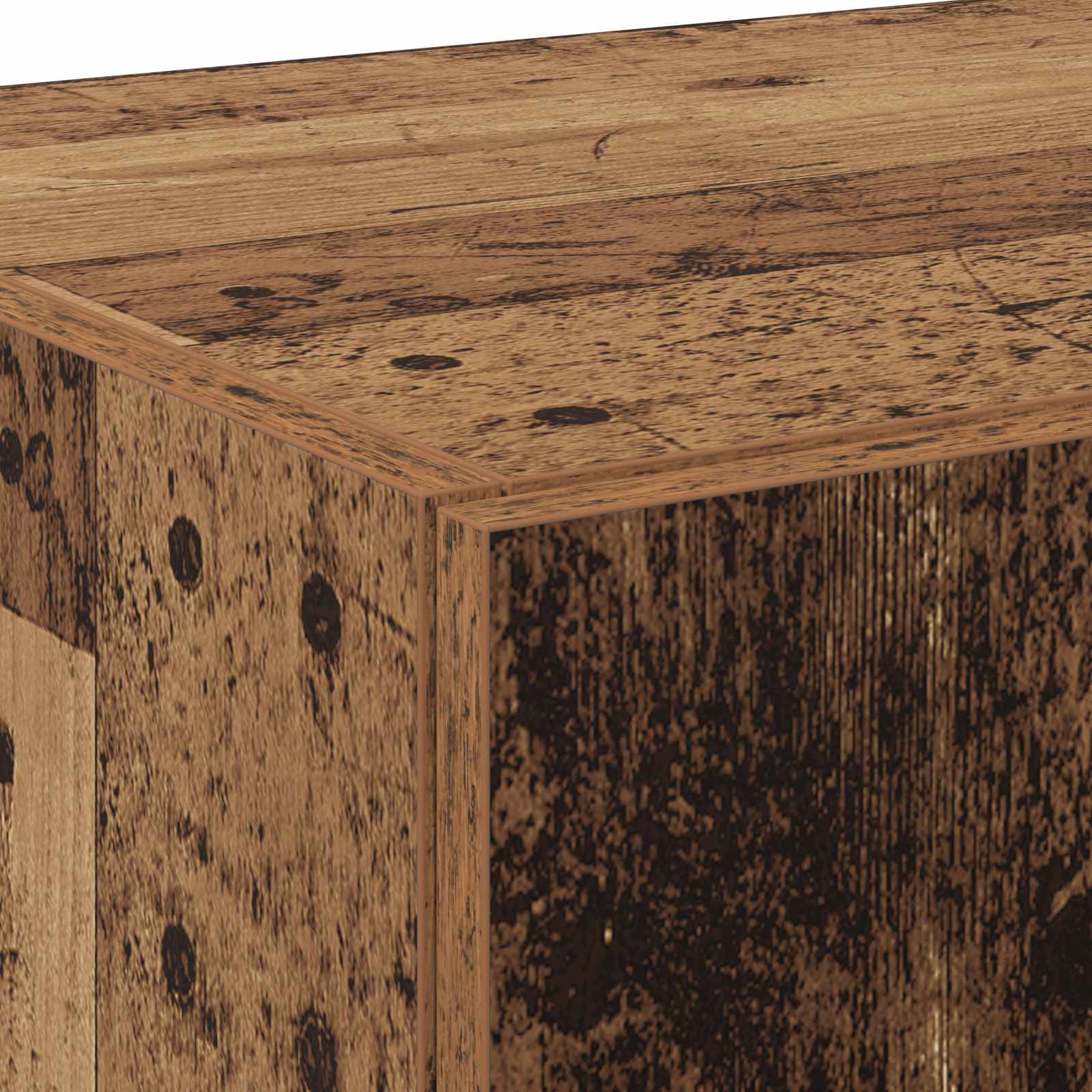 vidaXL Highboard 2 pcs Stare drewno 70 x 42,5 x 185 cm