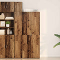 vidaXL Highboard 2 pcs Stare drewno 70 x 42,5 x 185 cm