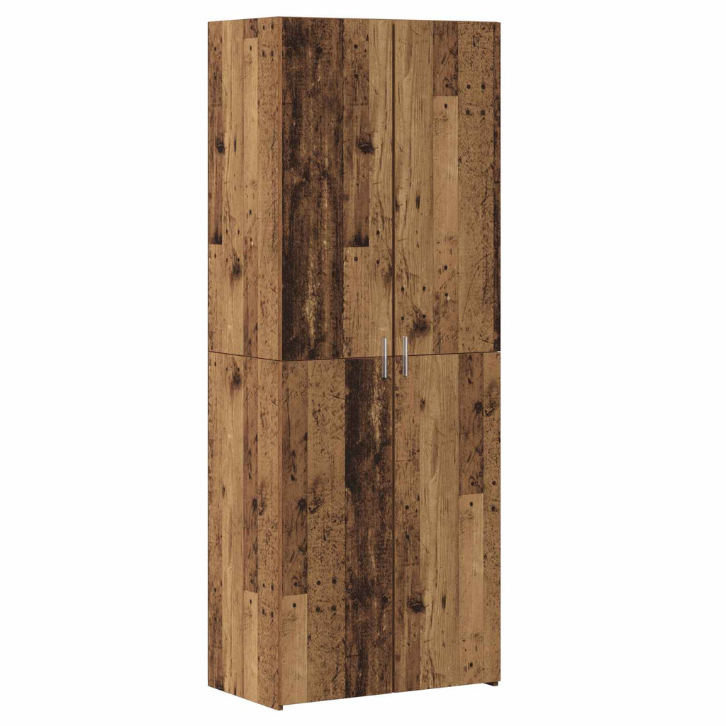 vidaXL Highboard 2 pcs Stare drewno 70 x 42,5 x 185 cm
