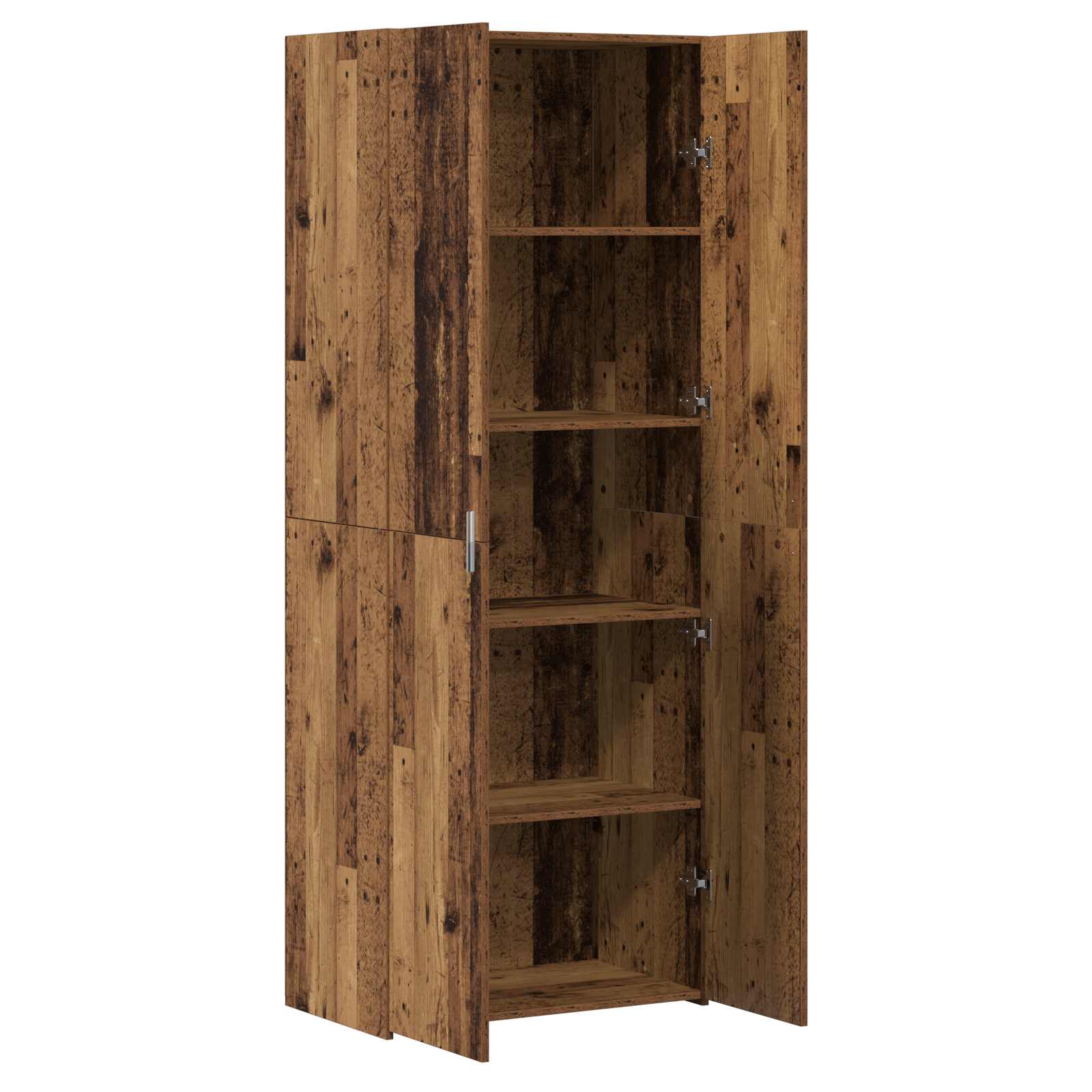 vidaXL Highboard 2 pcs Stare drewno 70 x 42,5 x 185 cm