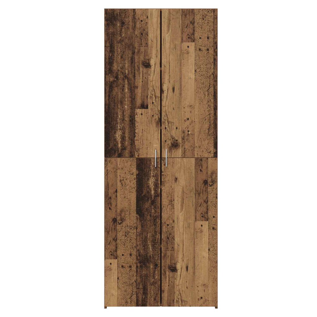 vidaXL Highboard 2 pcs Stare drewno 70 x 42,5 x 185 cm