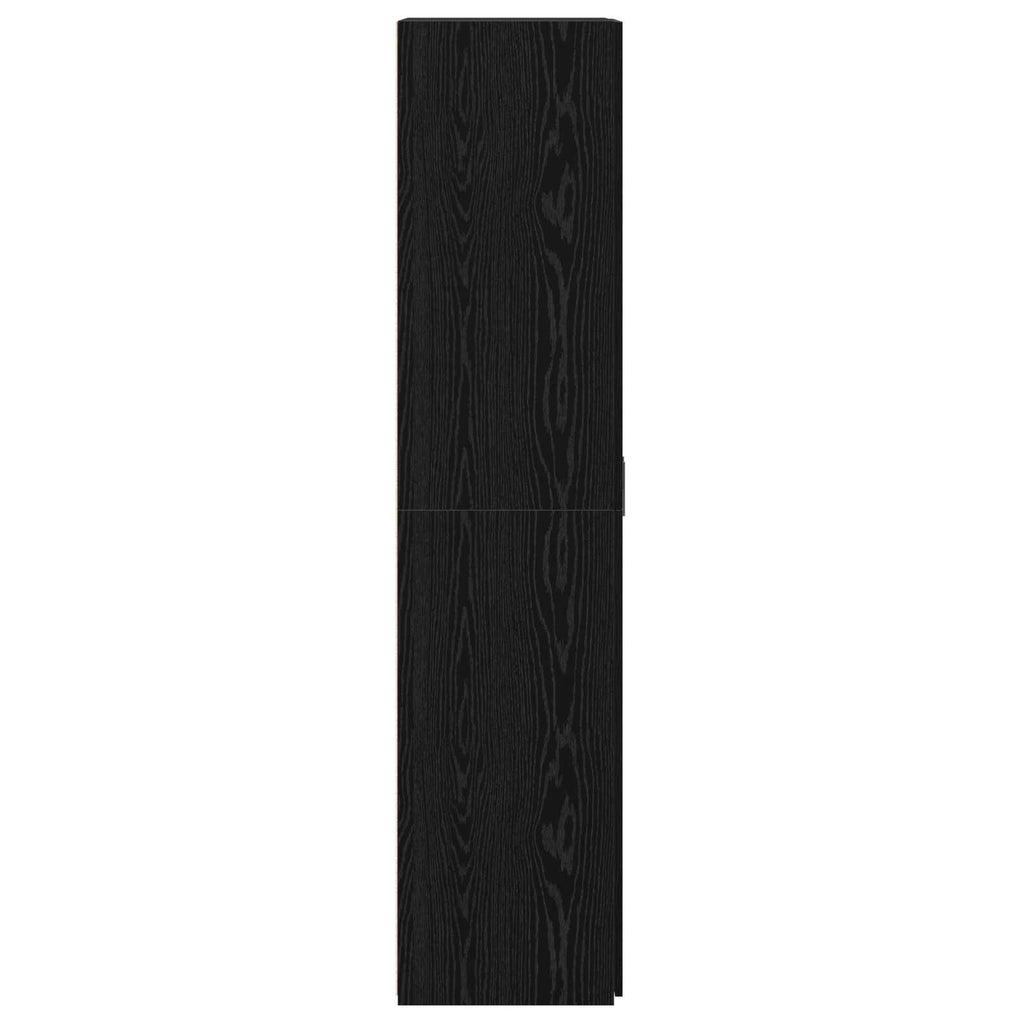 vidaXL Highboard 2 pcs Czarny Dąb 70 x 42,5 x 185 cm