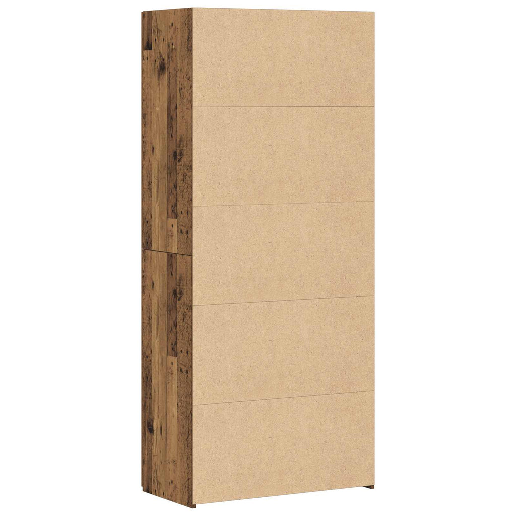 vidaXL Highboard 2 pcs Stare drewno 80 x 42 x 185 cm