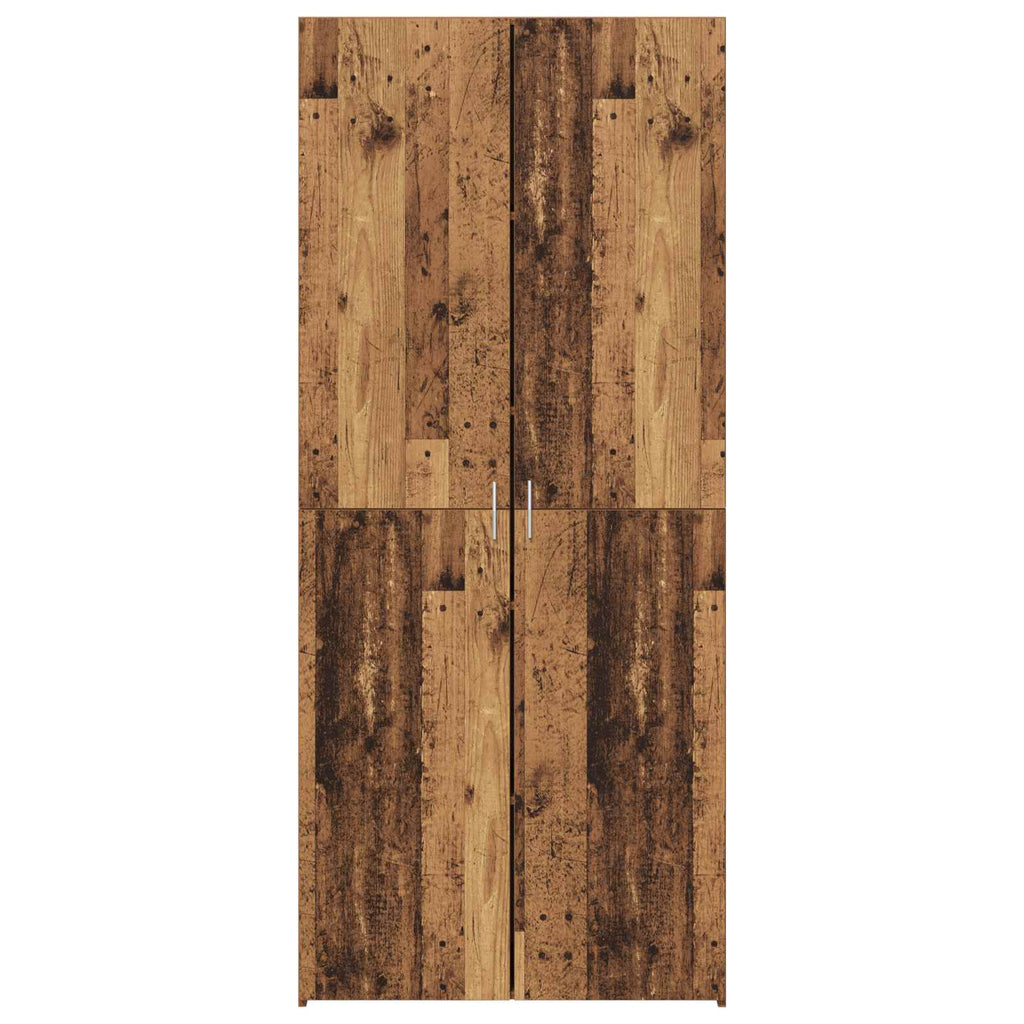 vidaXL Highboard 2 pcs Stare drewno 80 x 42 x 185 cm