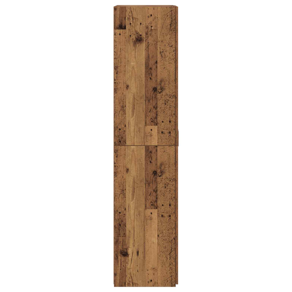 vidaXL Highboard 2 pcs Stare drewno 80 x 42 x 185 cm