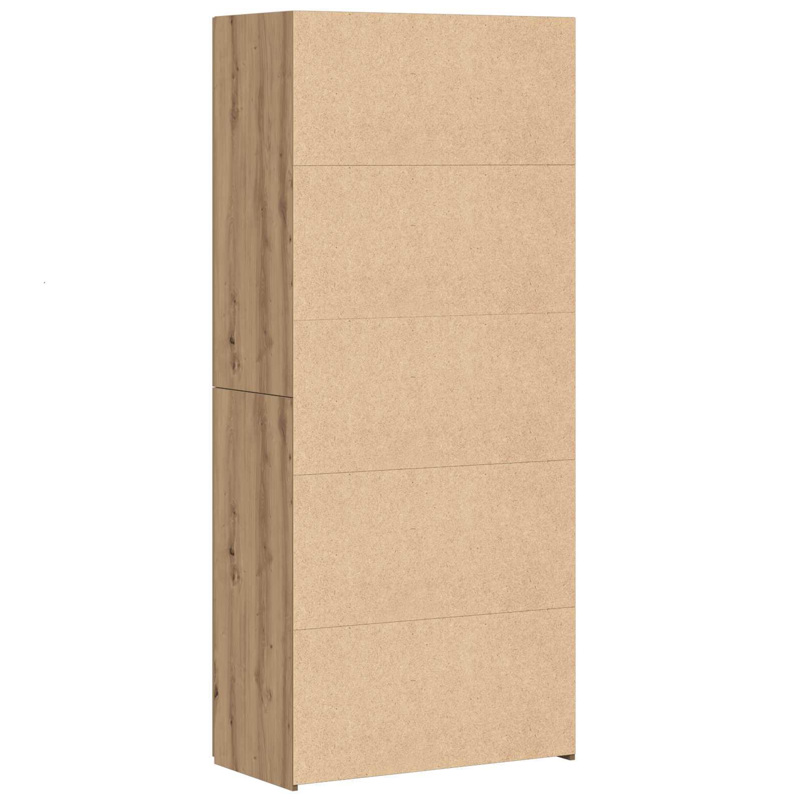 vidaXL Highboard 2 pcs Dąb rzemieślniczy 80 x 42 x 185 cm
