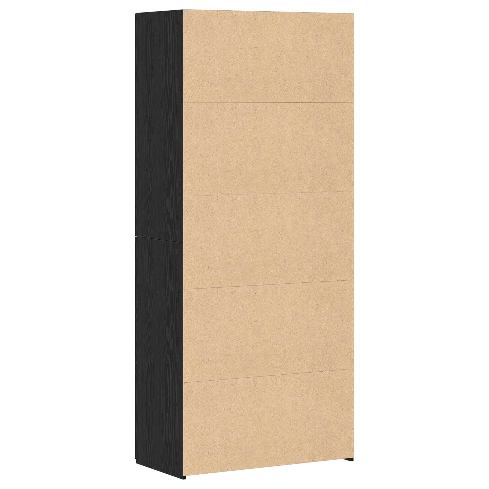 vidaXL Highboard Czarny Dąb 80 x 42 x 185 cm
