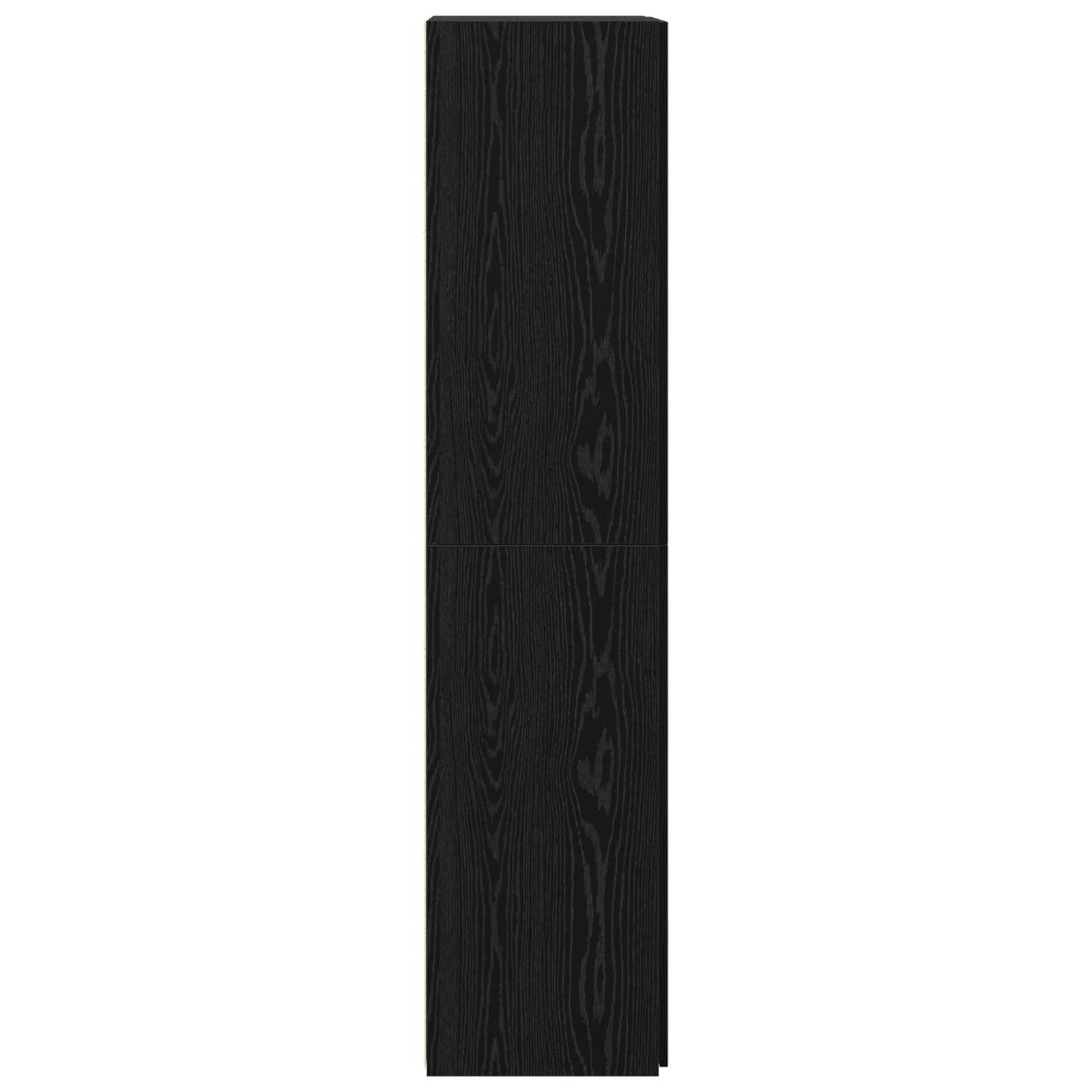 vidaXL Highboard Czarny Dąb 80 x 42 x 185 cm