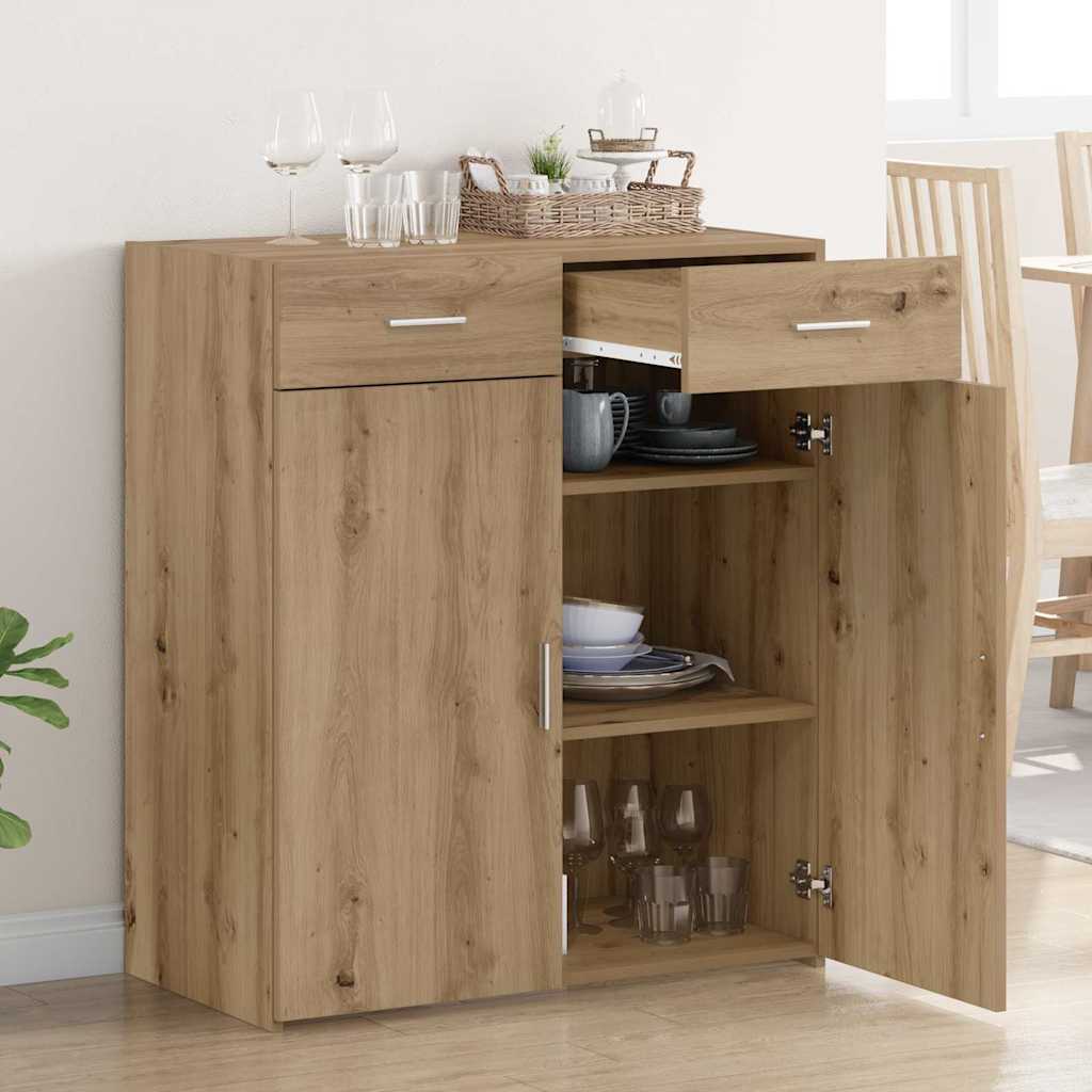 vidaXL Szafka do przechowywania dąb artisan 80 x 42,5 x 93,5 cm