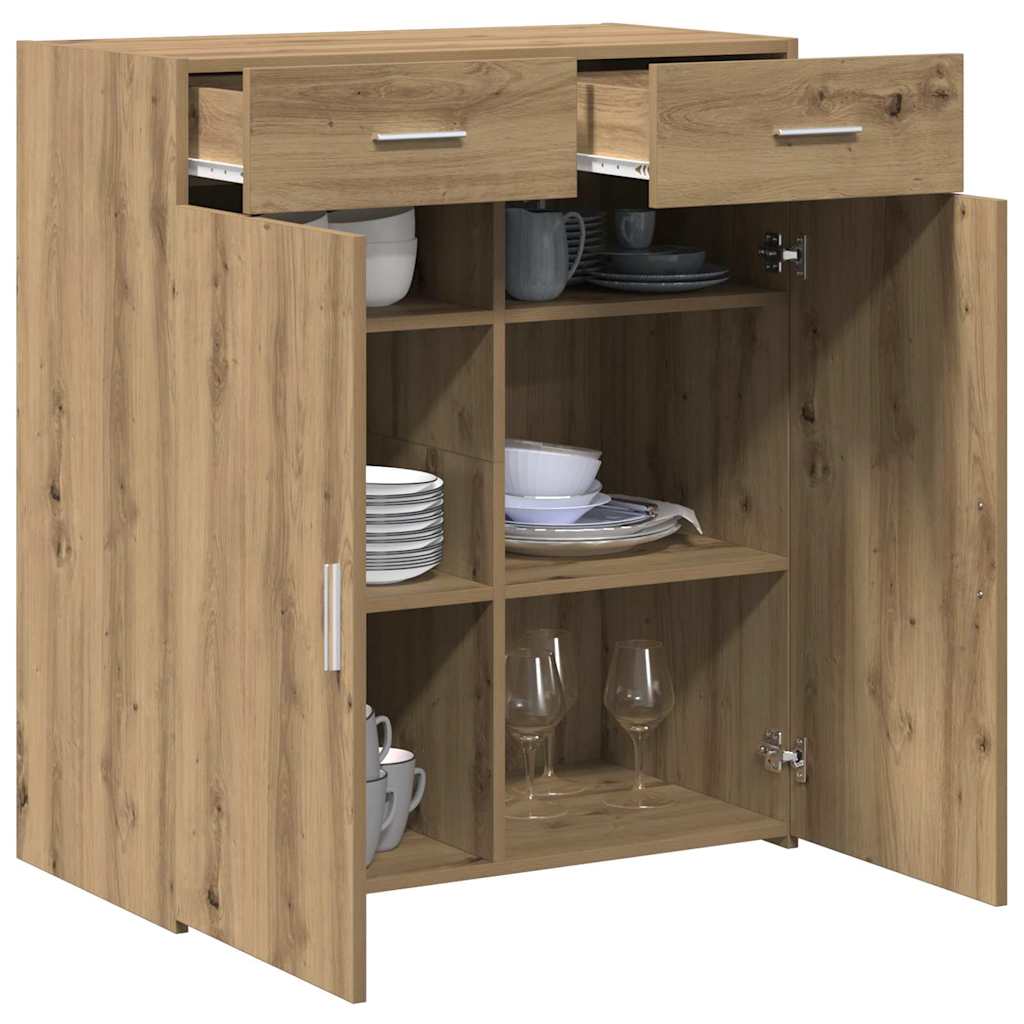 vidaXL Szafka do przechowywania dąb artisan 80 x 42,5 x 93,5 cm