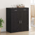 vidaXL Szafka do przechowywania Czarny dąb 80 x 42,5 x 93,5 cm