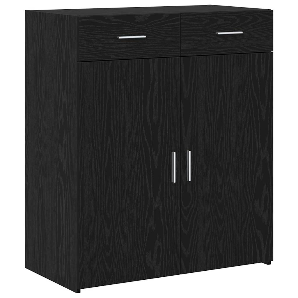 vidaXL Szafka do przechowywania Czarny dąb 80 x 42,5 x 93,5 cm