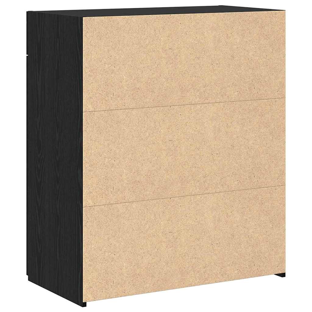 vidaXL Szafka do przechowywania Czarny dąb 80 x 42,5 x 93,5 cm