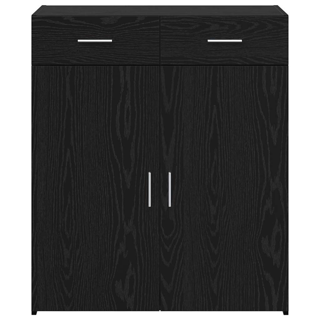 vidaXL Szafka do przechowywania Czarny dąb 80 x 42,5 x 93,5 cm