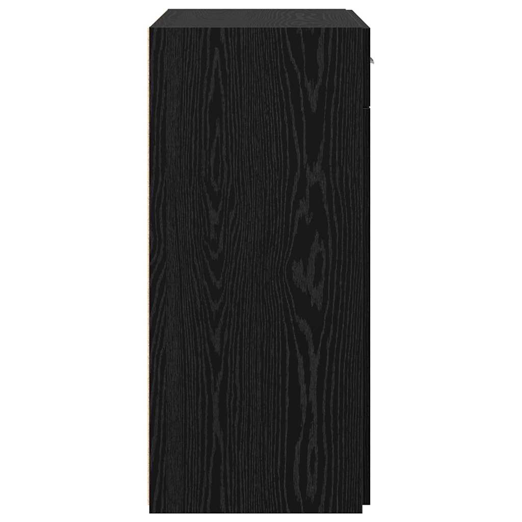 vidaXL Szafka do przechowywania Czarny dąb 80 x 42,5 x 93,5 cm
