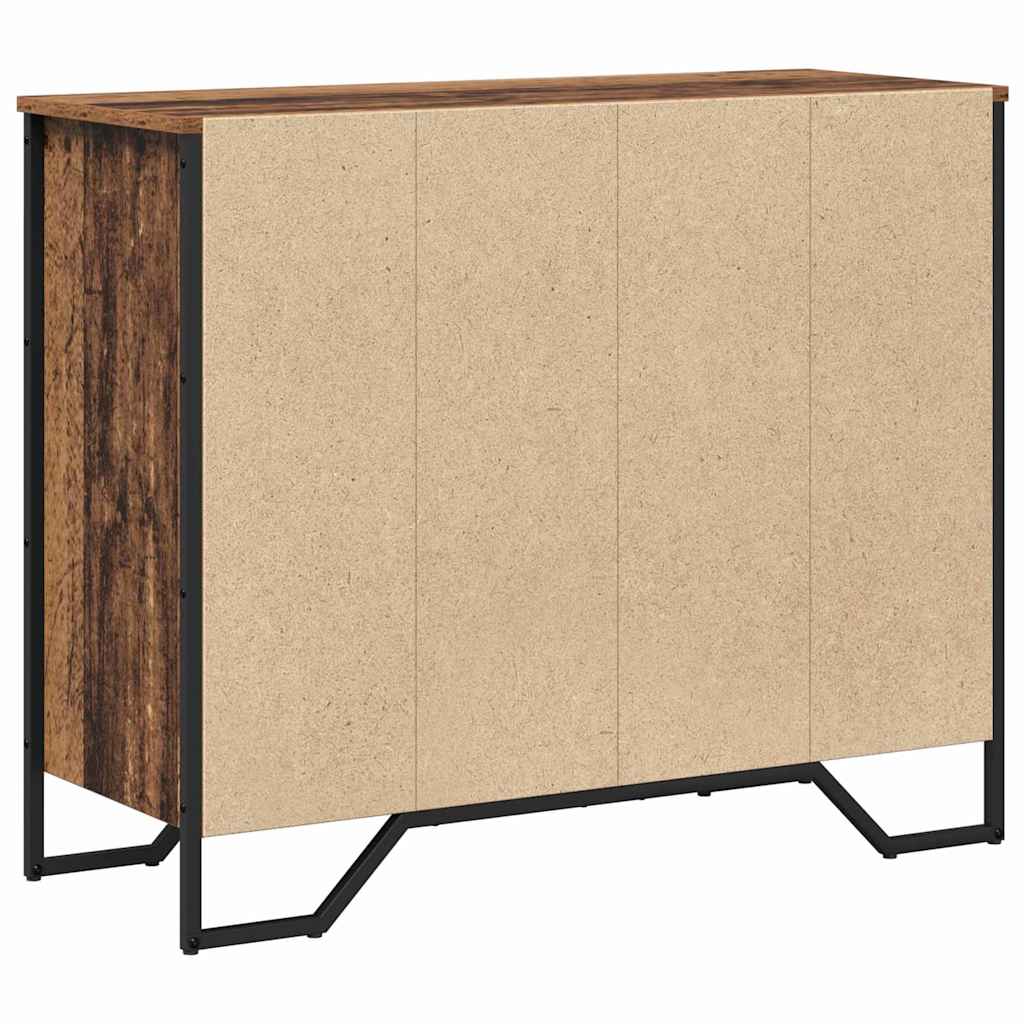 vidaXL Komoda z szufladami 2 pcs Stare drewno 91 x 35,5 x 74,5 cm