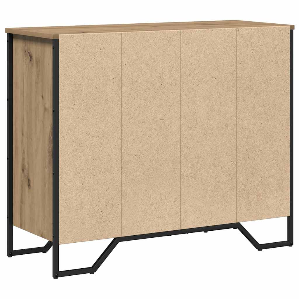 vidaXL Komoda z szufladami 2 pcs Dąb rzemieślniczy 91 x 35,5 x 74,5 cm