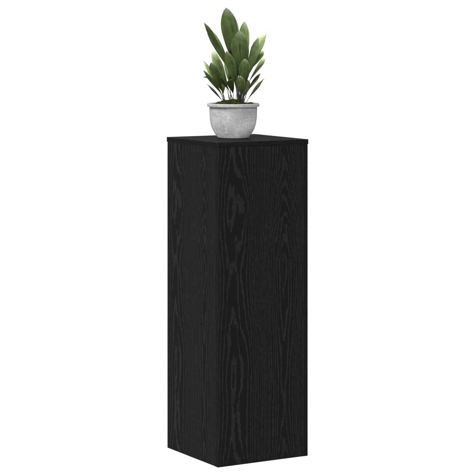 vidaXL Stojak na rośliny 2 szt. Czarny dąb 33 x 33 x 100 cm