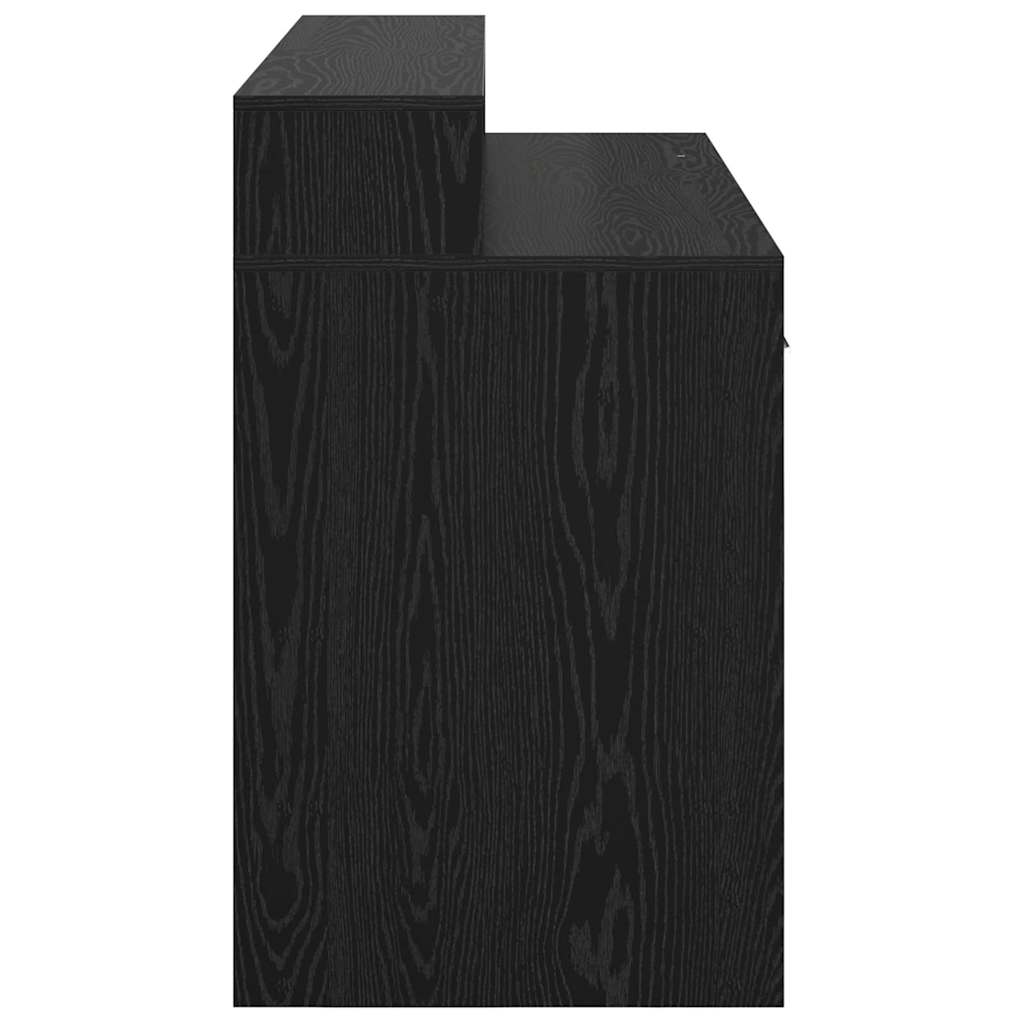 vidaXL Biurko Czarny dąb 120 x 55 x 91 cm Materiał drewnopochodny