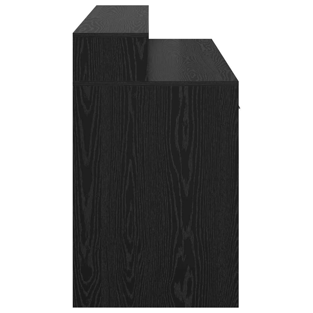 vidaXL Biurko Czarny dąb 140 x 55 x 91 cm Materiał drewnopochodny