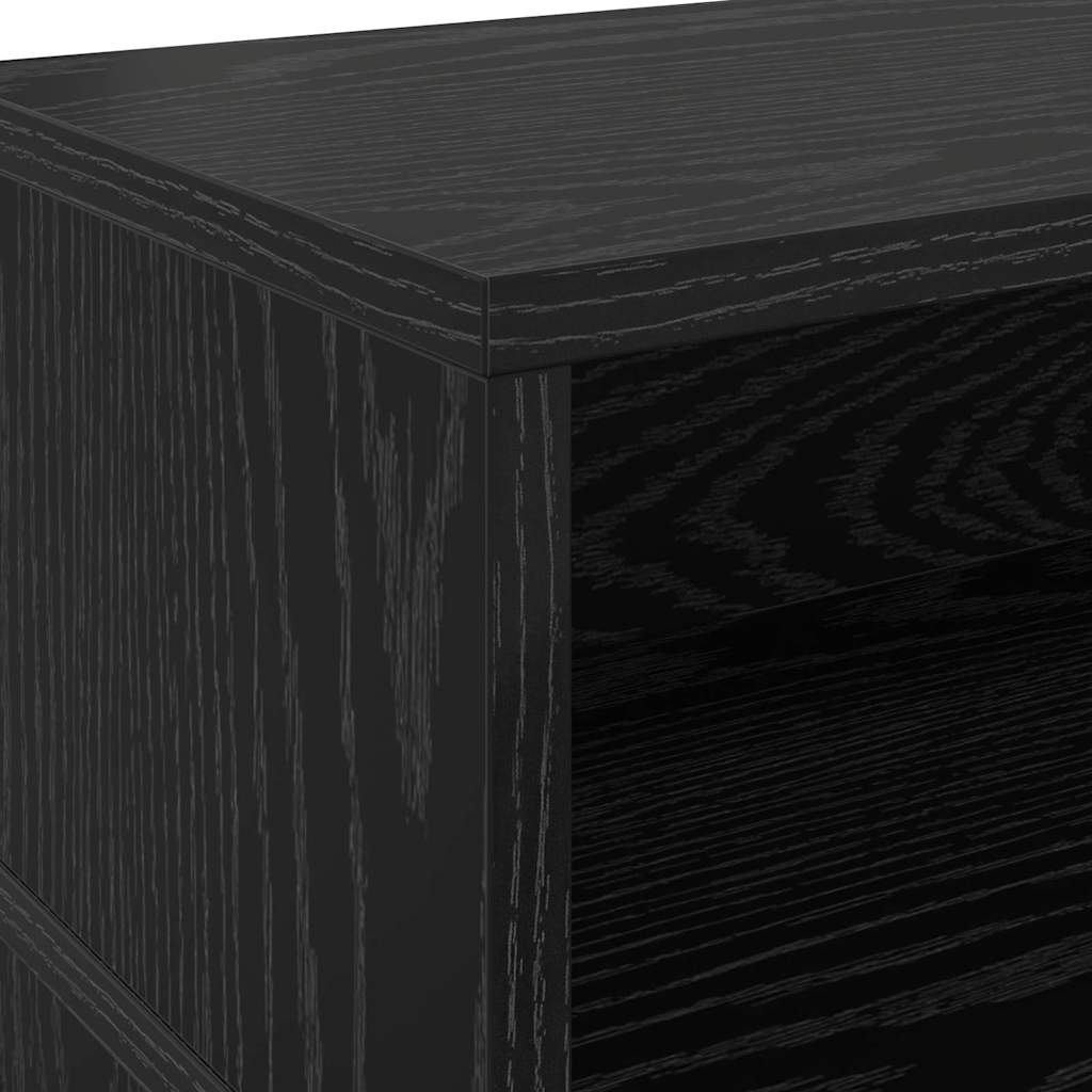 vidaXL Biurko Czarny dąb 200 x 55 x 91 cm Materiał drewnopochodny