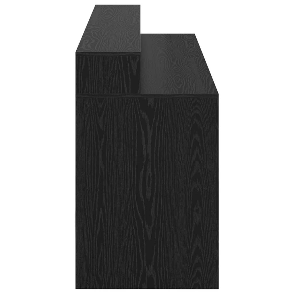 vidaXL Biurko Czarny dąb 200 x 55 x 91 cm Materiał drewnopochodny