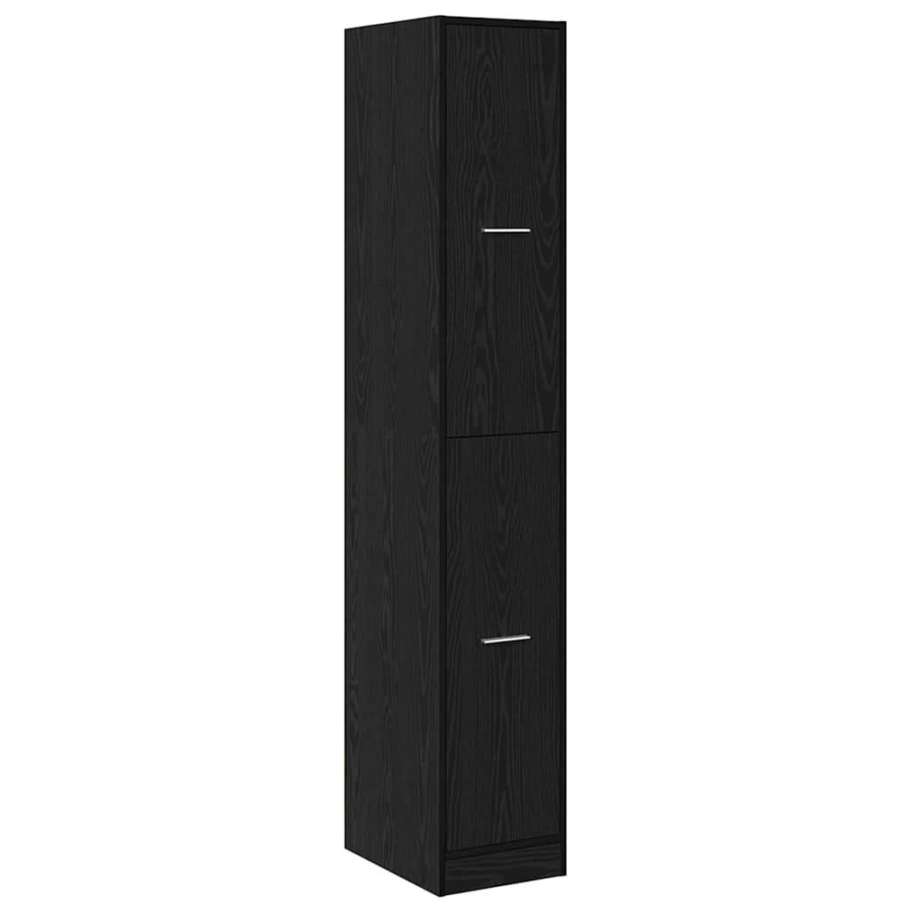 vidaXL Szafka apteczna Czarny dąb 30 x 41 x 174.5 cm
