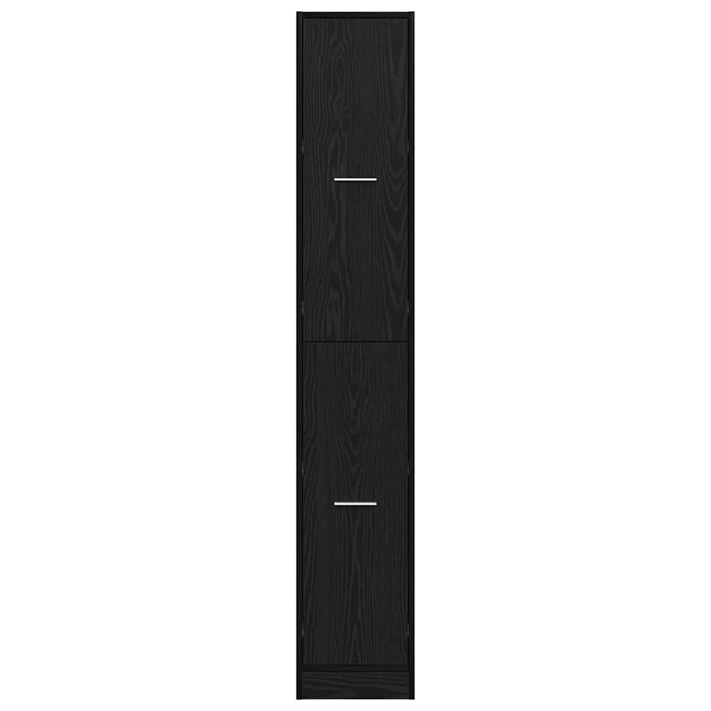 vidaXL Szafka apteczna Czarny dąb 30 x 41 x 174.5 cm