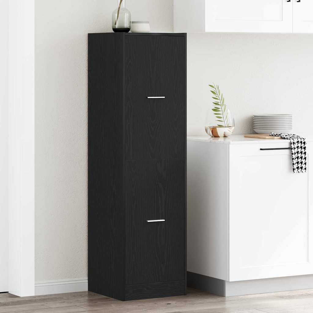vidaXL Szafka apteczna Czarny dąb 40 x 41 x 144.5 cm
