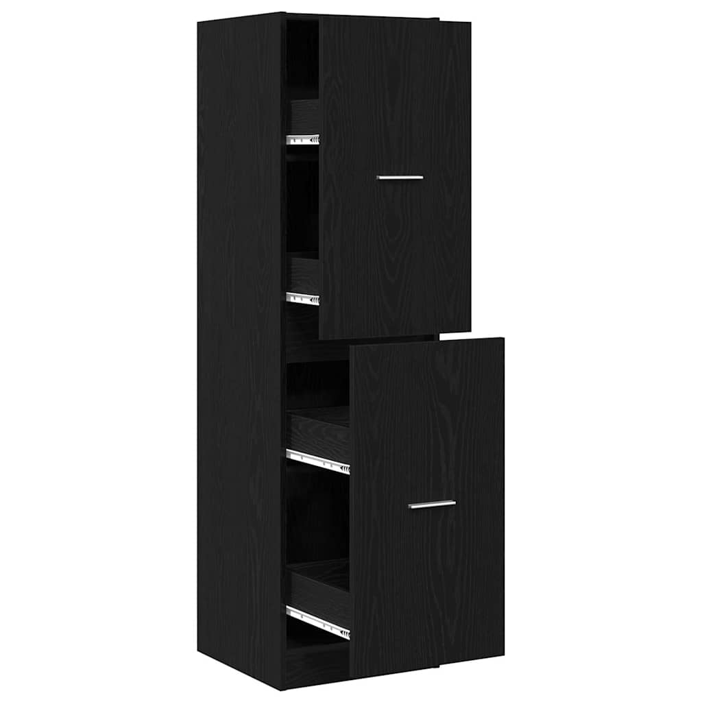 vidaXL Szafka apteczna Czarny dąb 40 x 41 x 144.5 cm