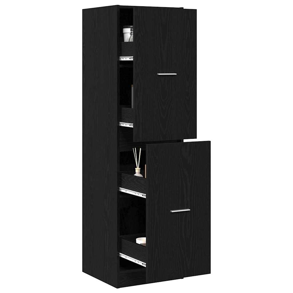 vidaXL Szafka apteczna Czarny dąb 40 x 41 x 144.5 cm