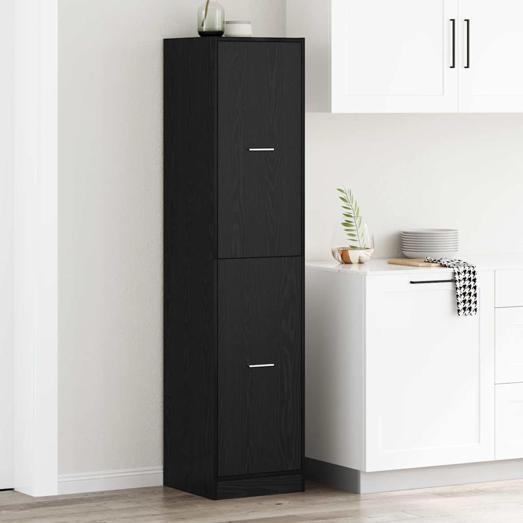 vidaXL Szafka apteczna Czarny dąb 40 x 41 x 174.5 cm