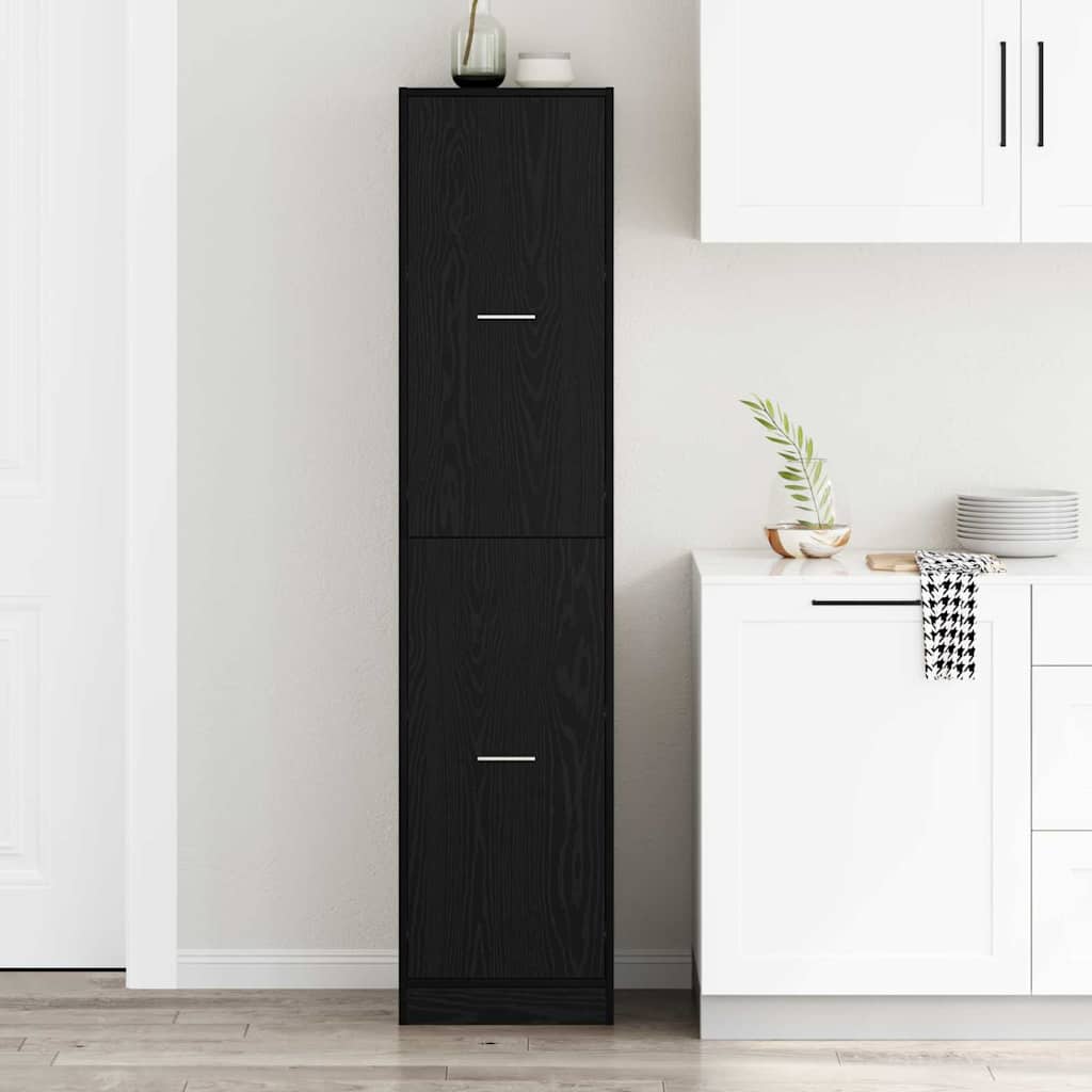 vidaXL Szafka apteczna Czarny dąb 40 x 41 x 174.5 cm