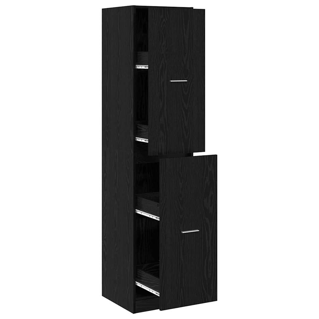 vidaXL Szafka apteczna Czarny dąb 40 x 41 x 174.5 cm