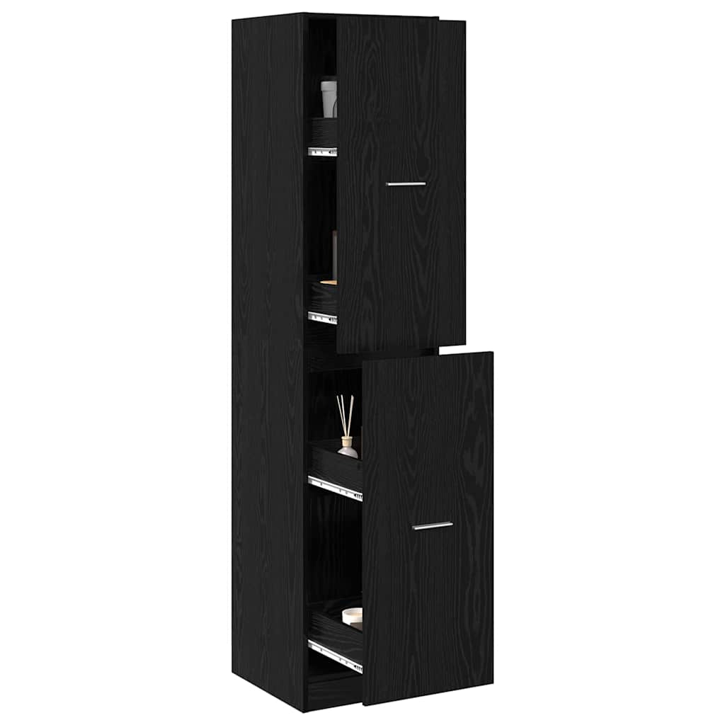 vidaXL Szafka apteczna Czarny dąb 40 x 41 x 174.5 cm