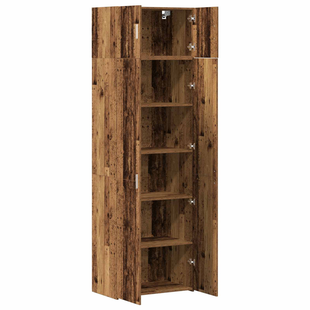 vidaXL Szafka do przechowywania 3 pcs Stare drewno
